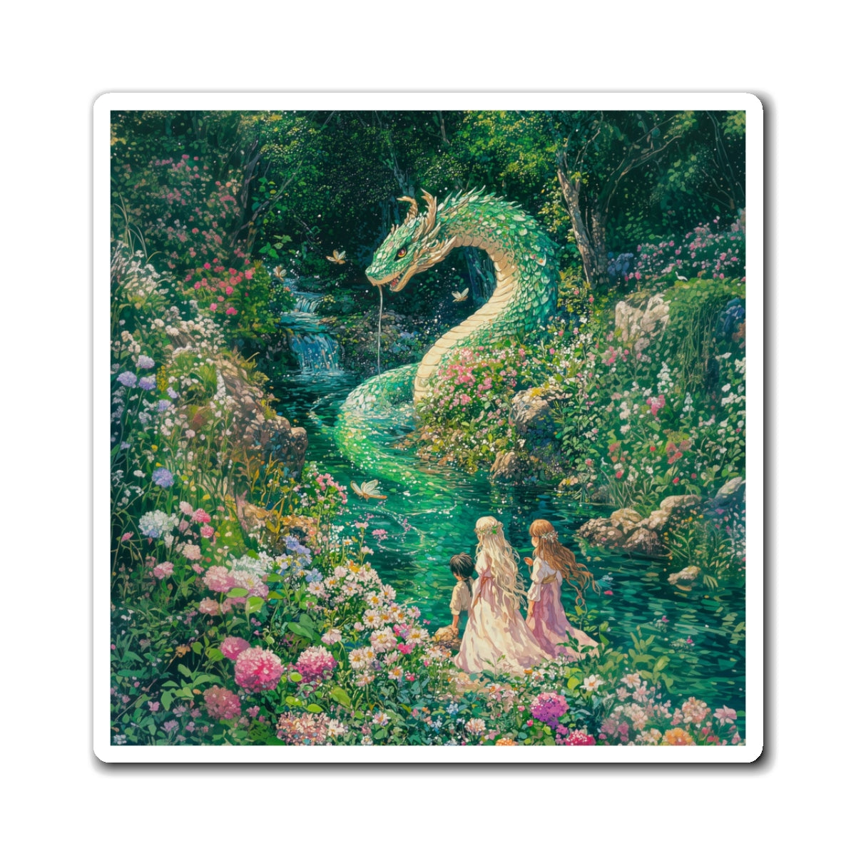 River Serpent Fridge Magnet