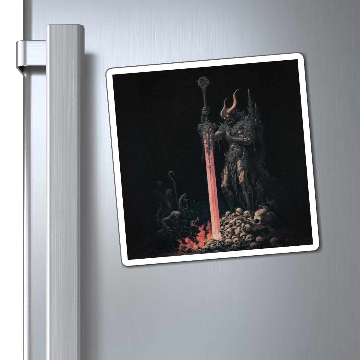 Triumphant Hellspawn Fridge Magnet