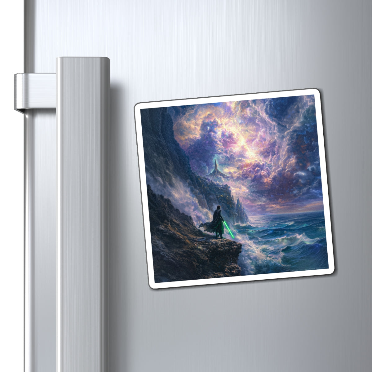 Distant Beacon Fridge Magnet