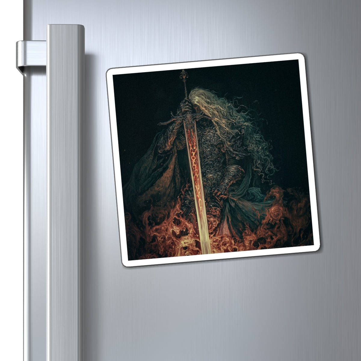 Flame Sentinel Fridge Magnet
