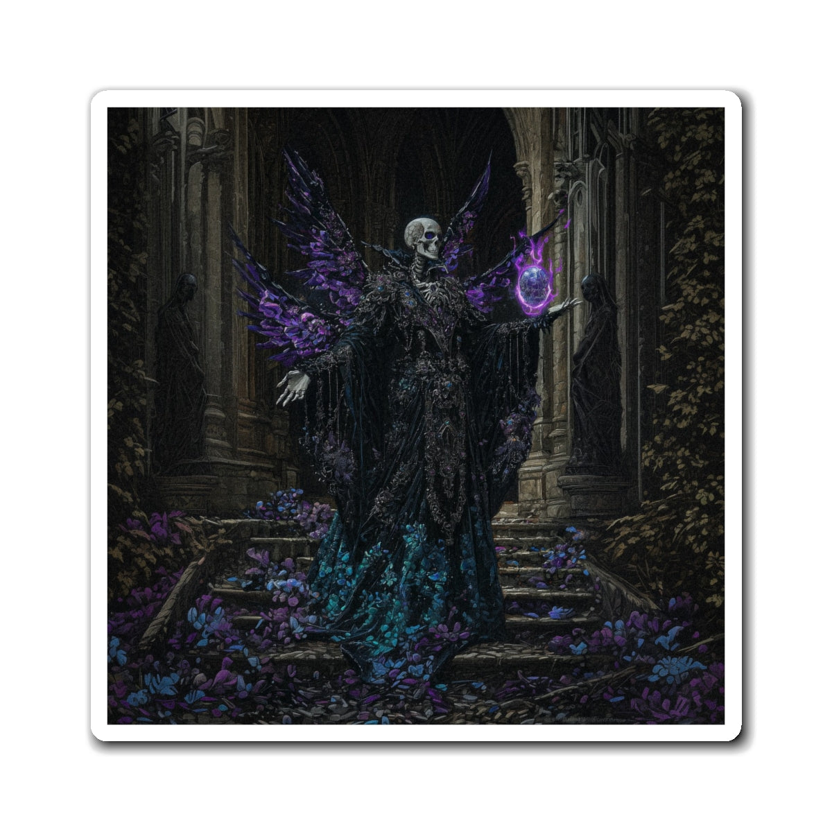 Eldritch Necromancer Fridge Magnet