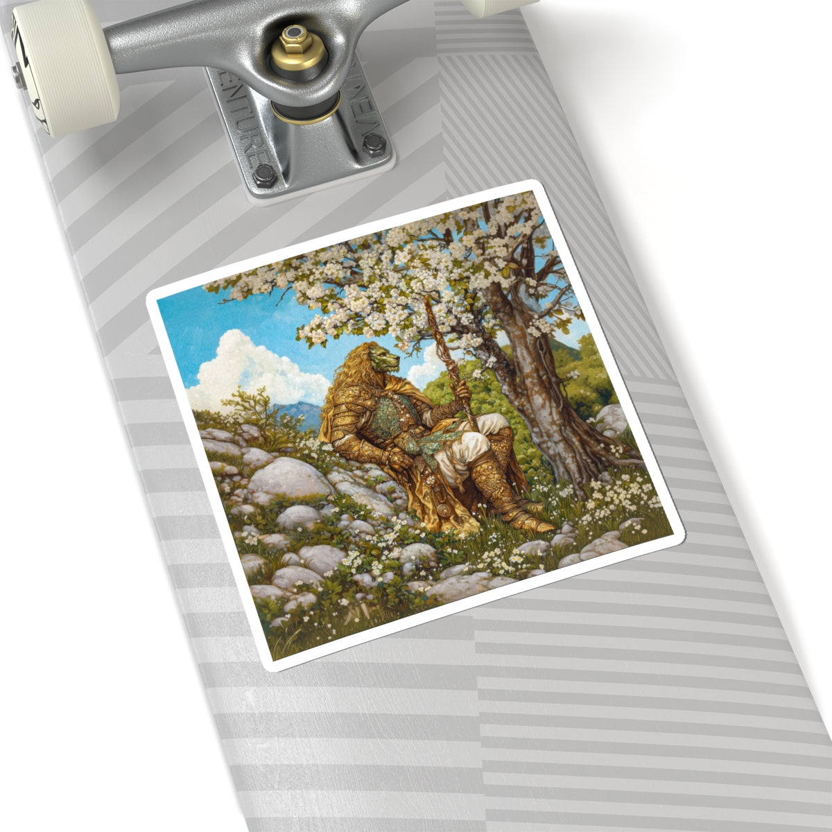 Lion Warrior Sticker