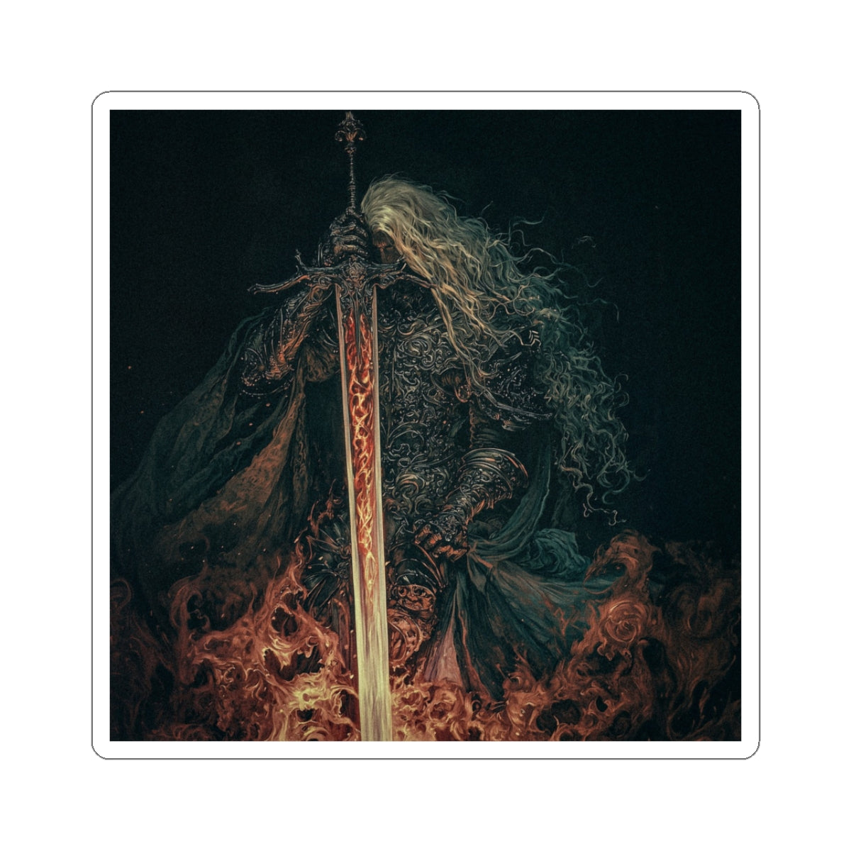 Flame Sentinel Sticker