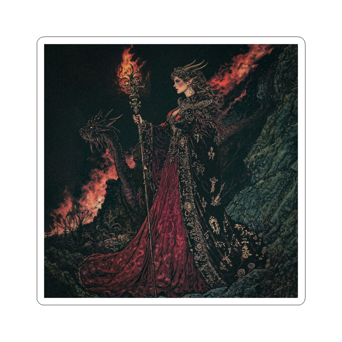 Dragon Queen Sticker