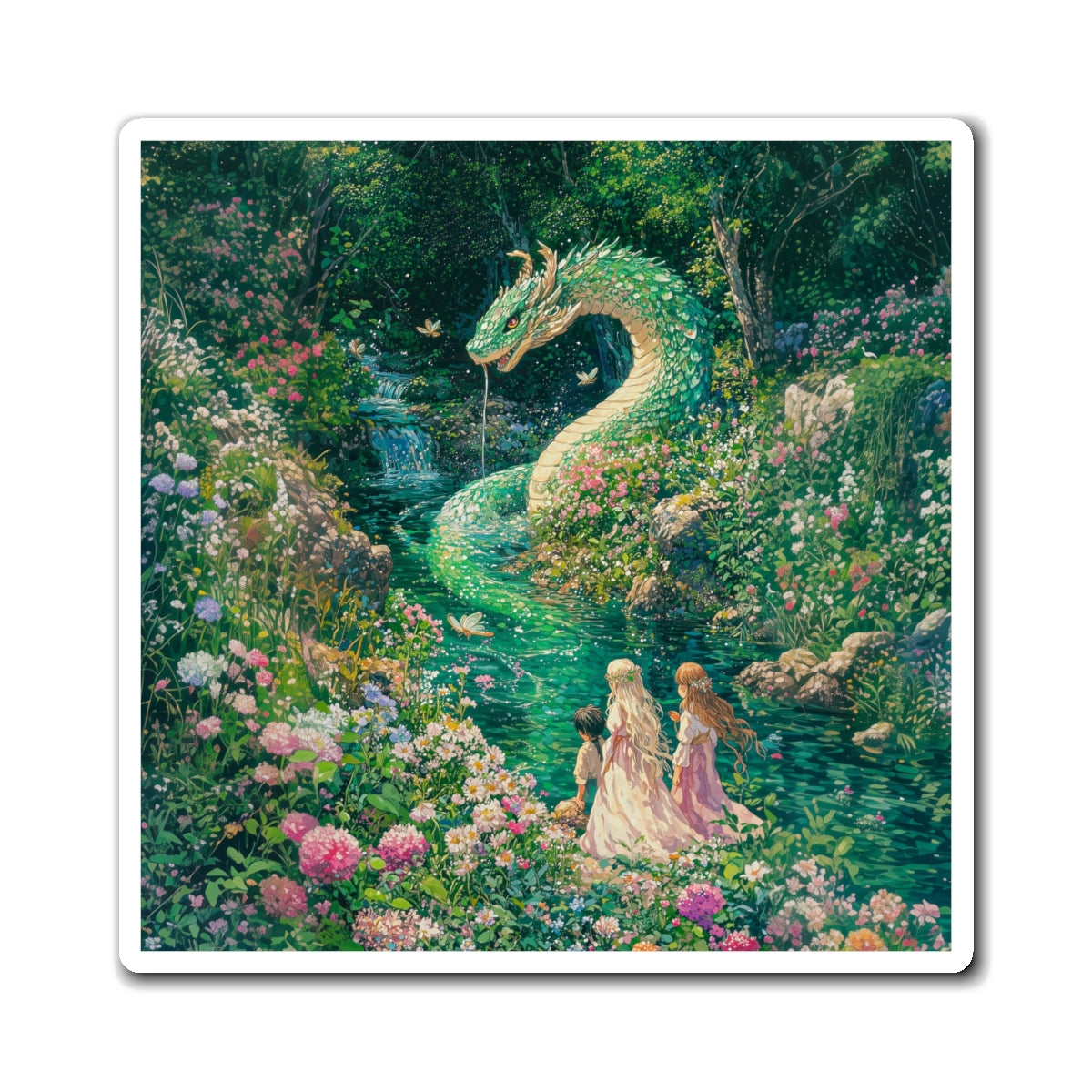 River Serpent Fridge Magnet