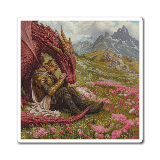 Crimson Cavalry Fridge Magnet