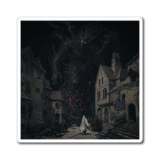 Demonic Arrival Fridge Magnet