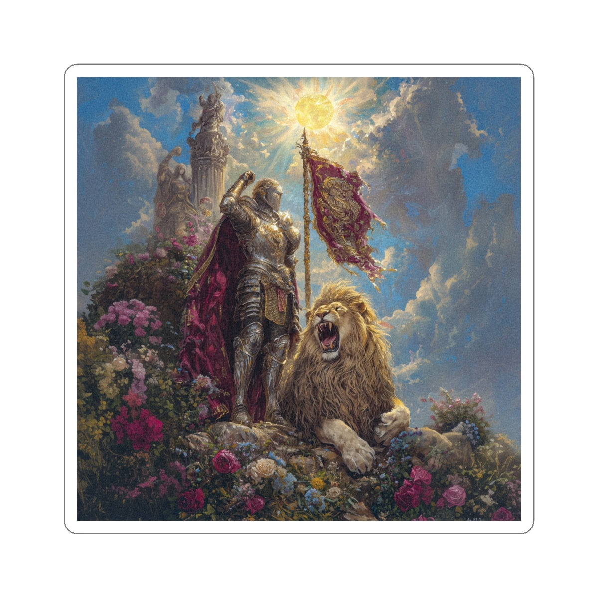 Triumphant Victory Sticker