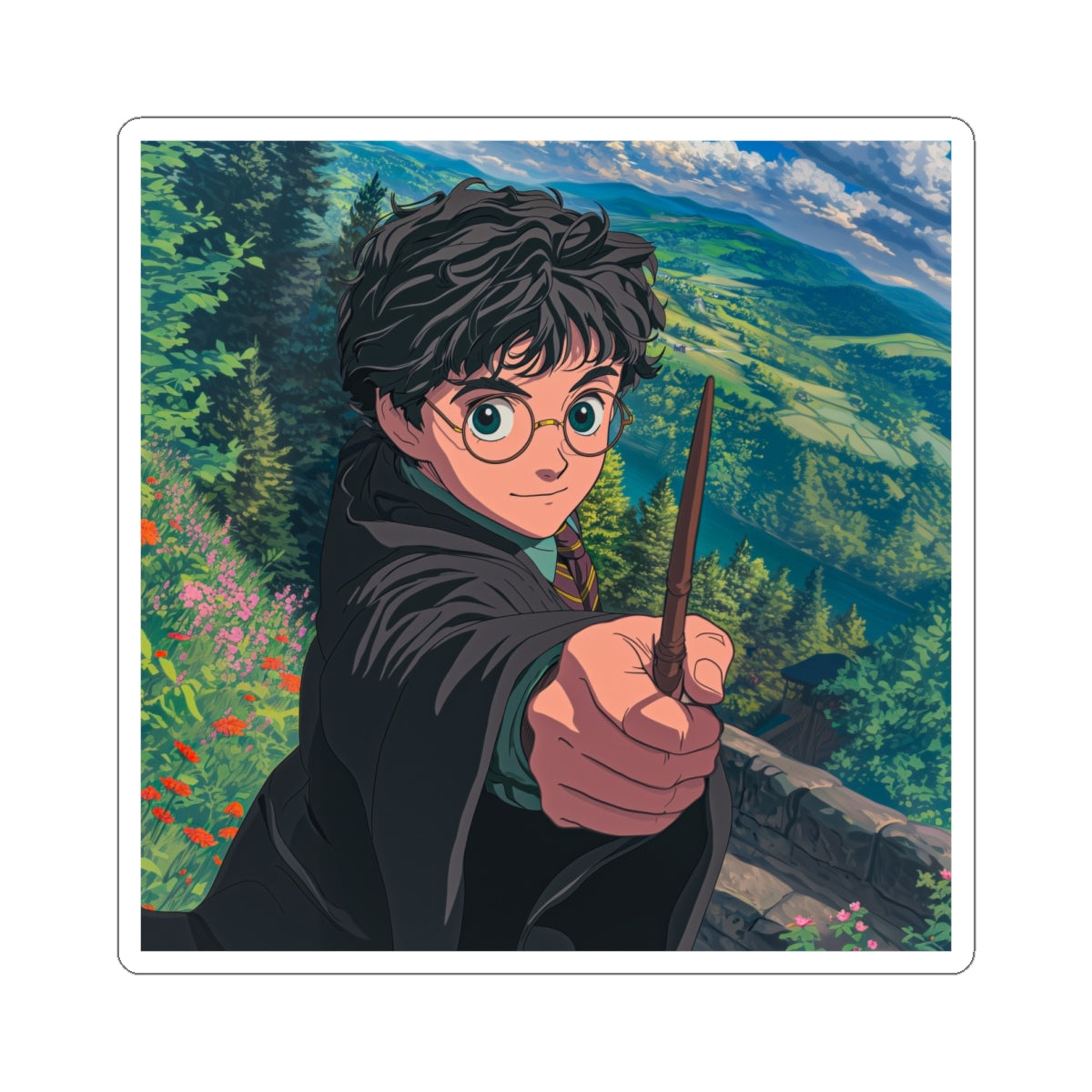 Ghibli Wizard Sticker