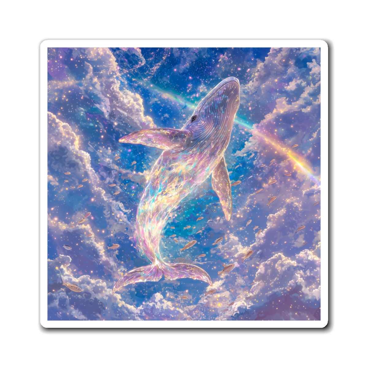 Cosmic Whale Fridge Magnet