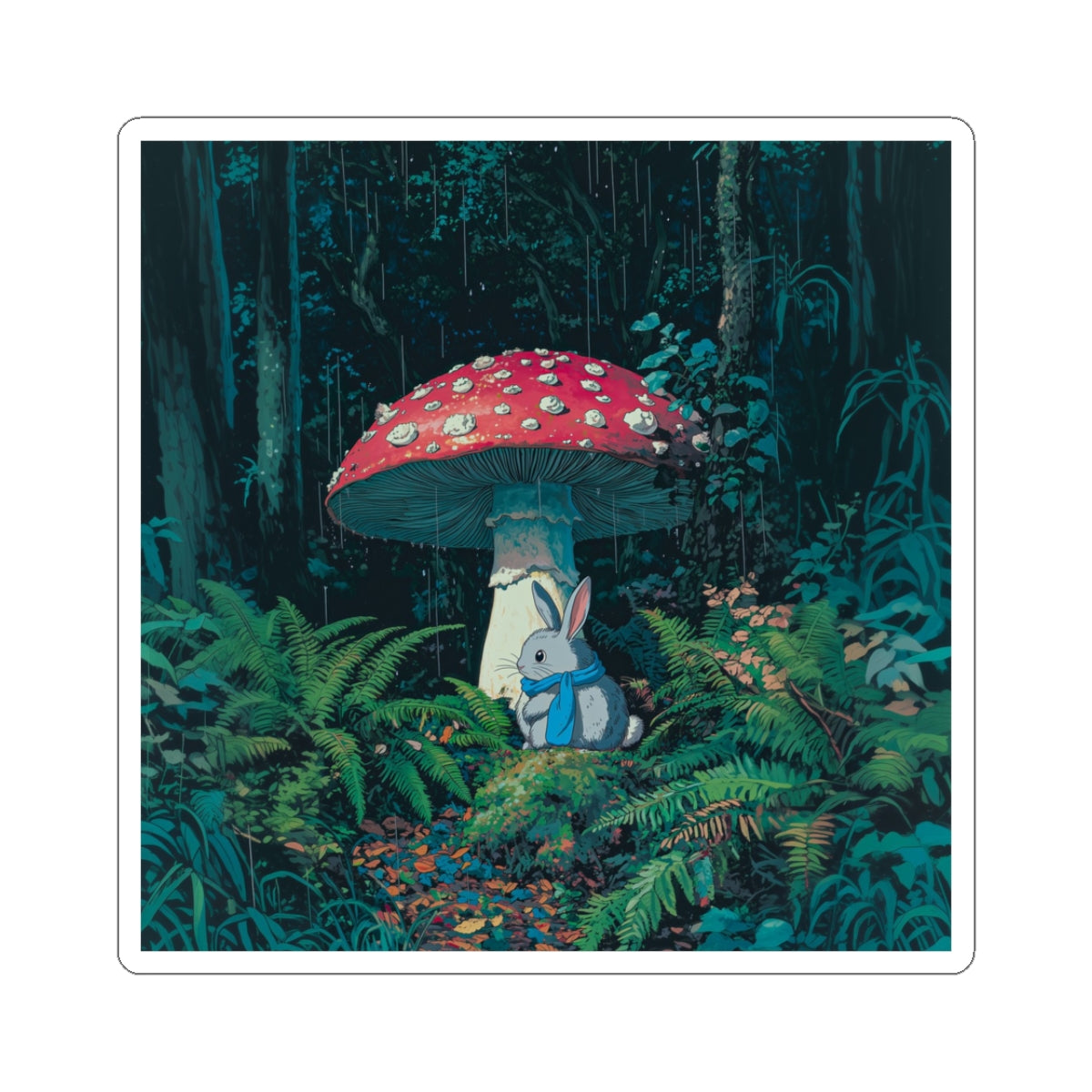 Mushroom Rabbit Sticker