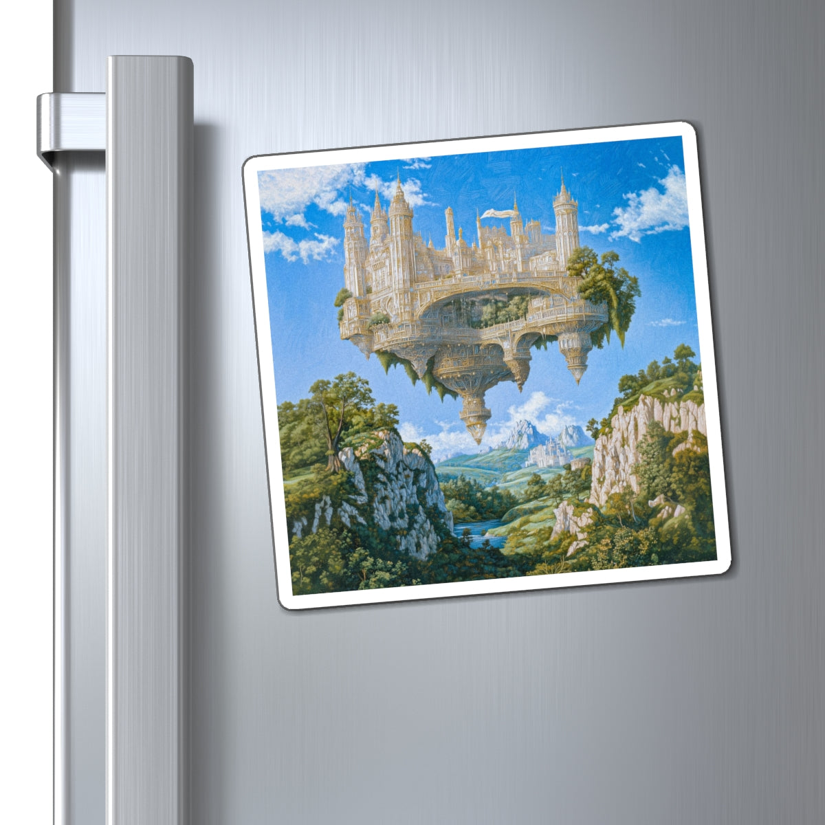 Floating Bastion Fridge Magnet
