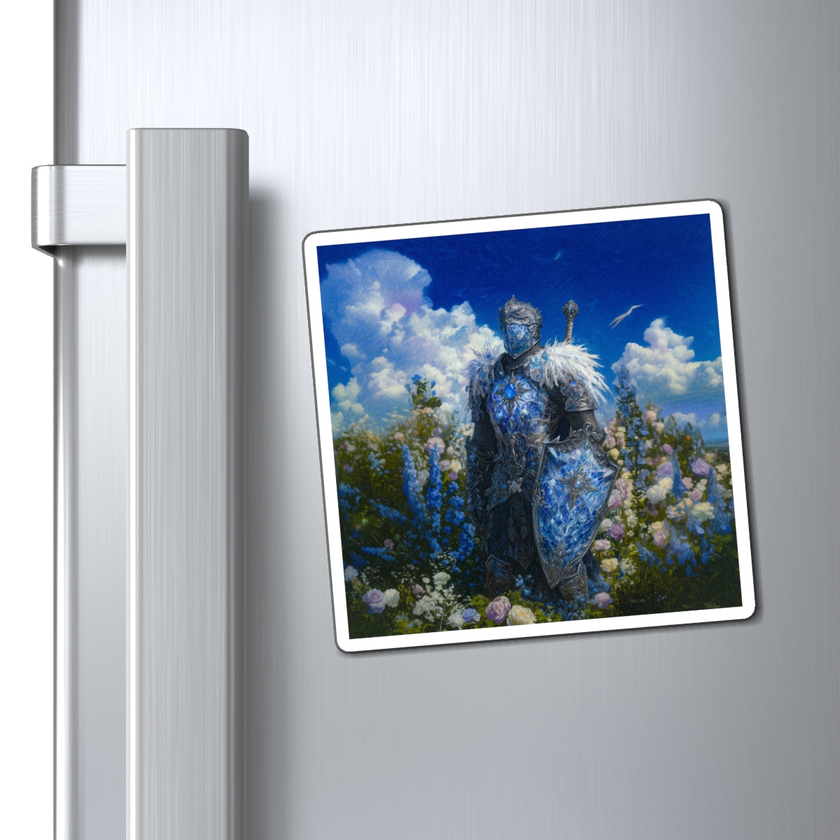 Sapphire Knight Fridge Magnet