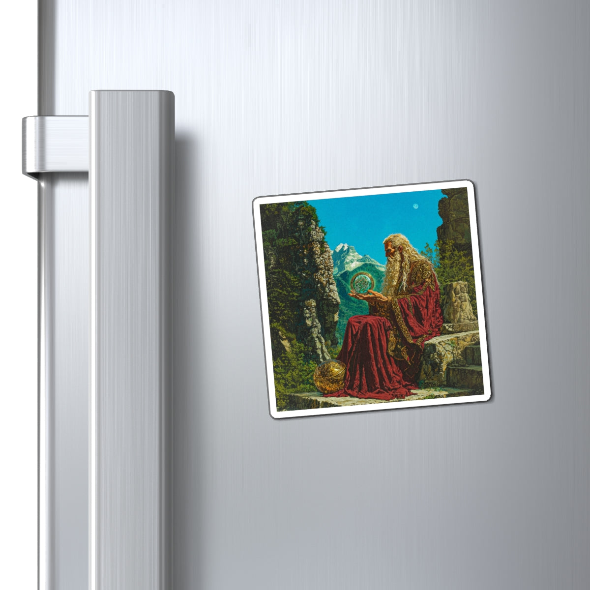 Wizened Scholar Fridge Magnet