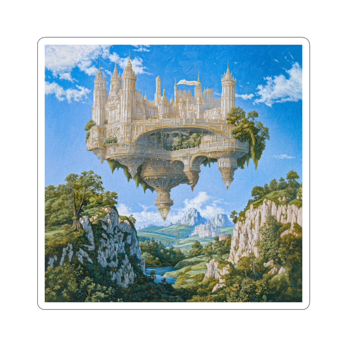 Floating Bastion Sticker