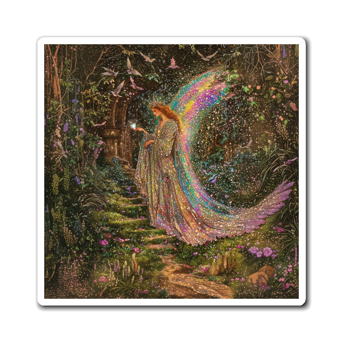 Shimmering Maiden Fridge Magnet
