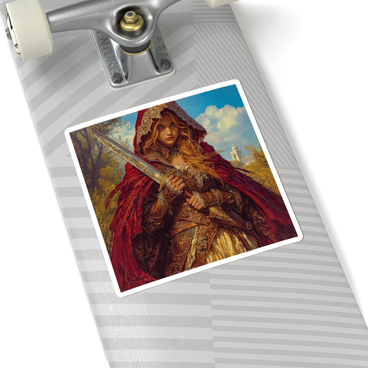 Hooded Maiden Sticker