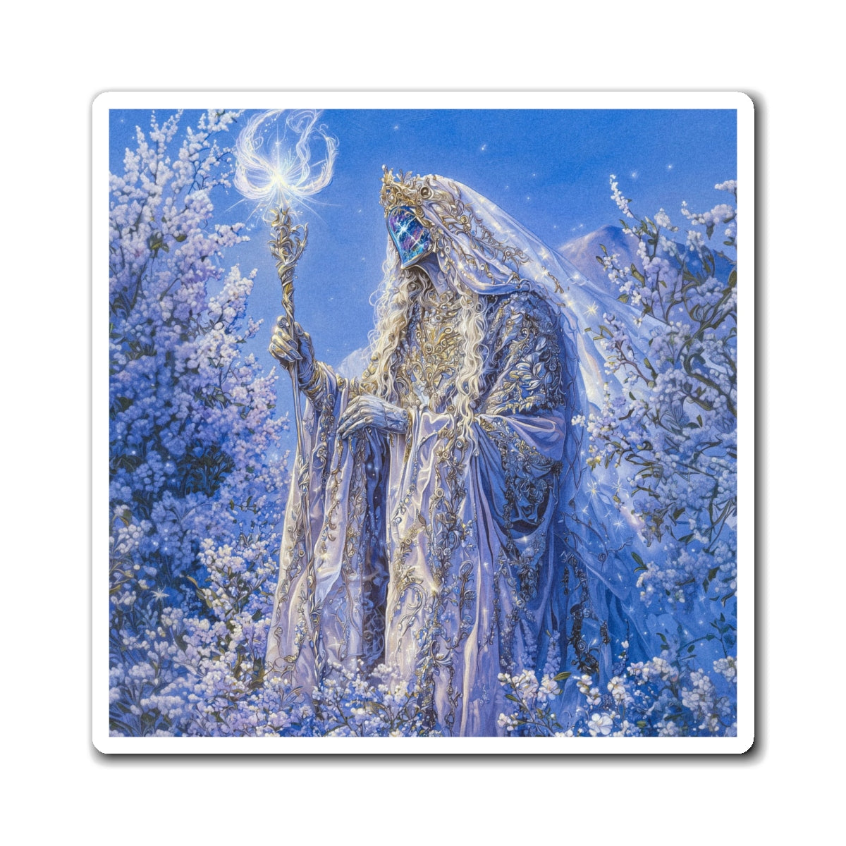 Frost Mage Fridge Magnet