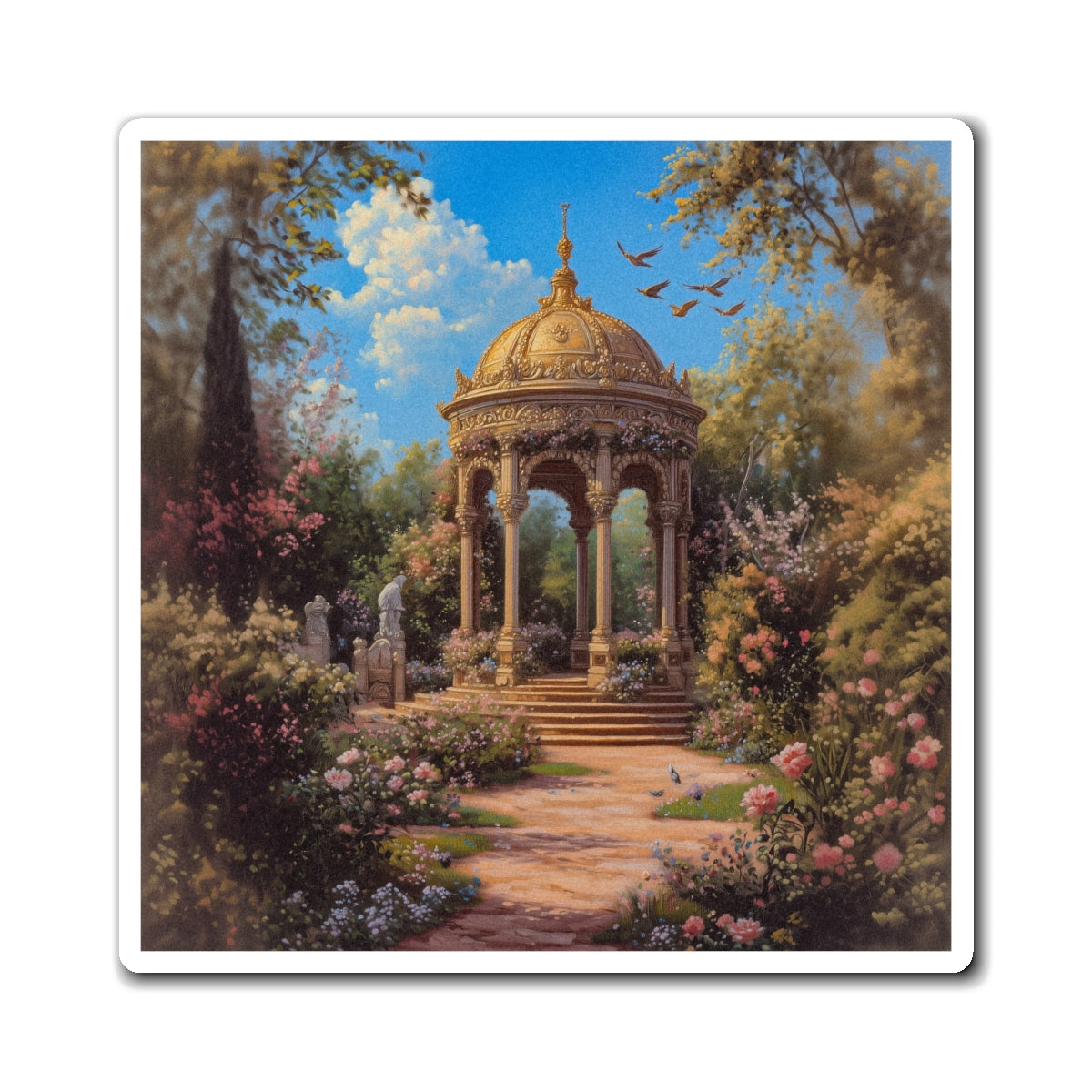 Forest Gazebo Fridge Magnet