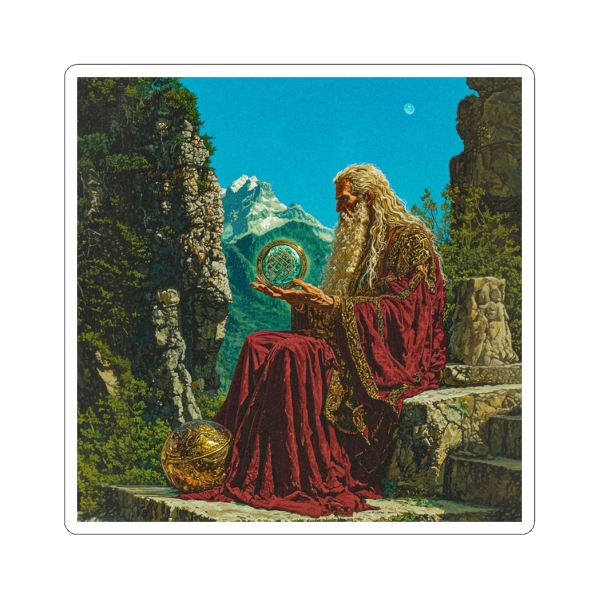 Wizened Scholar Sticker