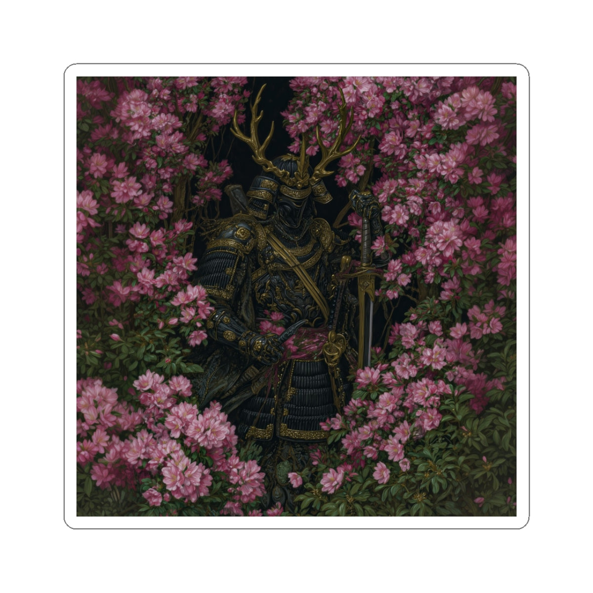 Gilded Samurai Sticker