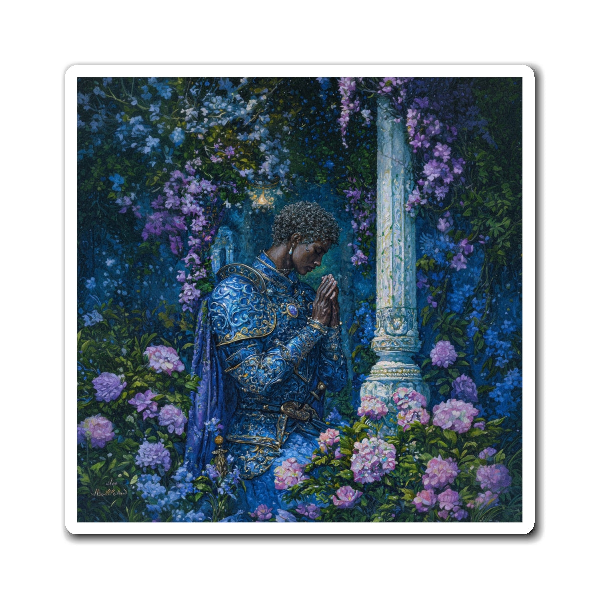Verdant Vigil Fridge Magnet