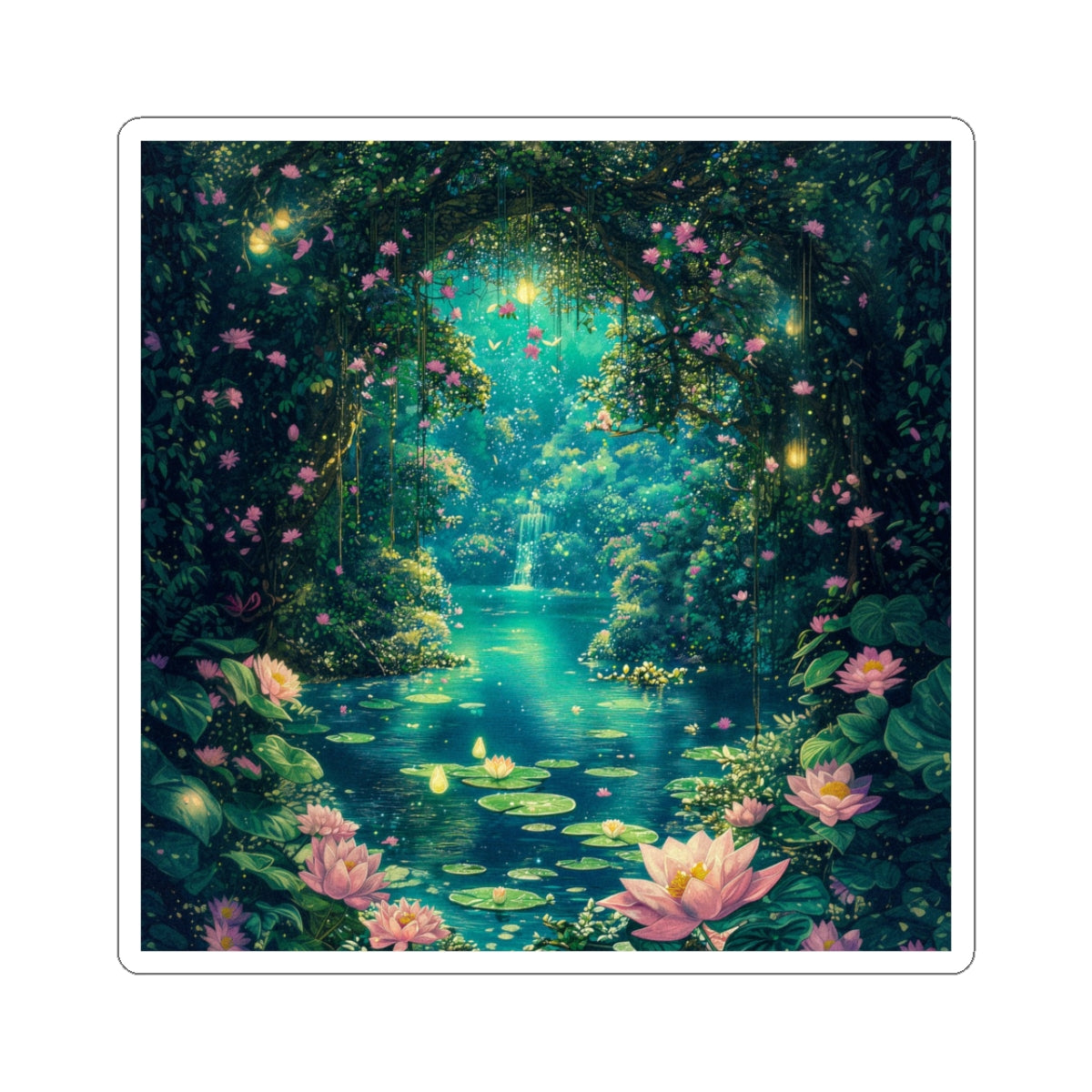 Lotus Retreat Sticker