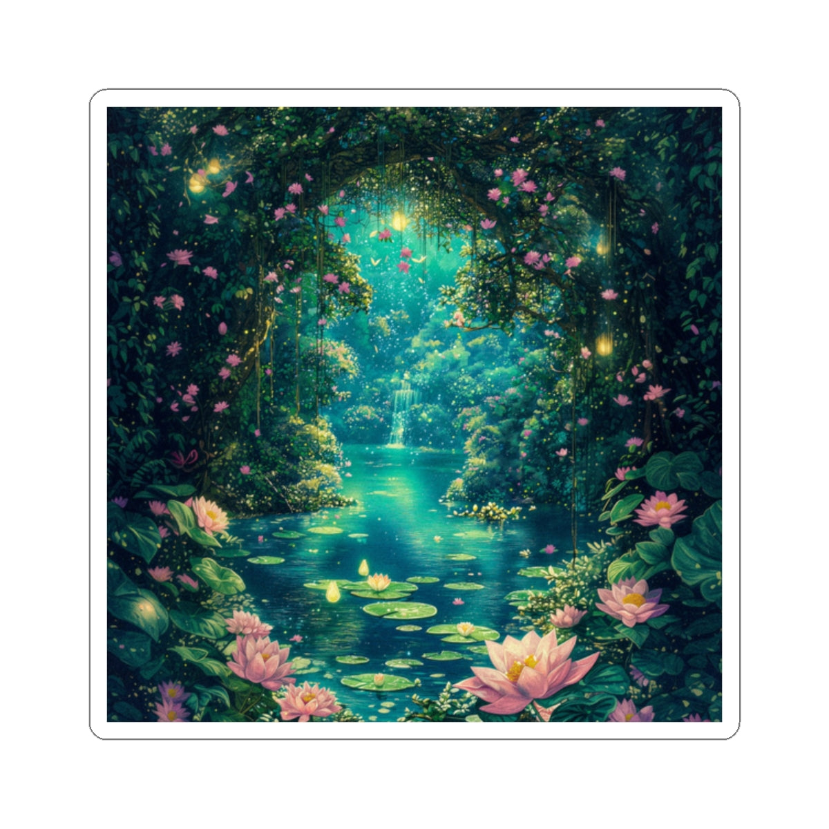 Lotus Retreat Sticker