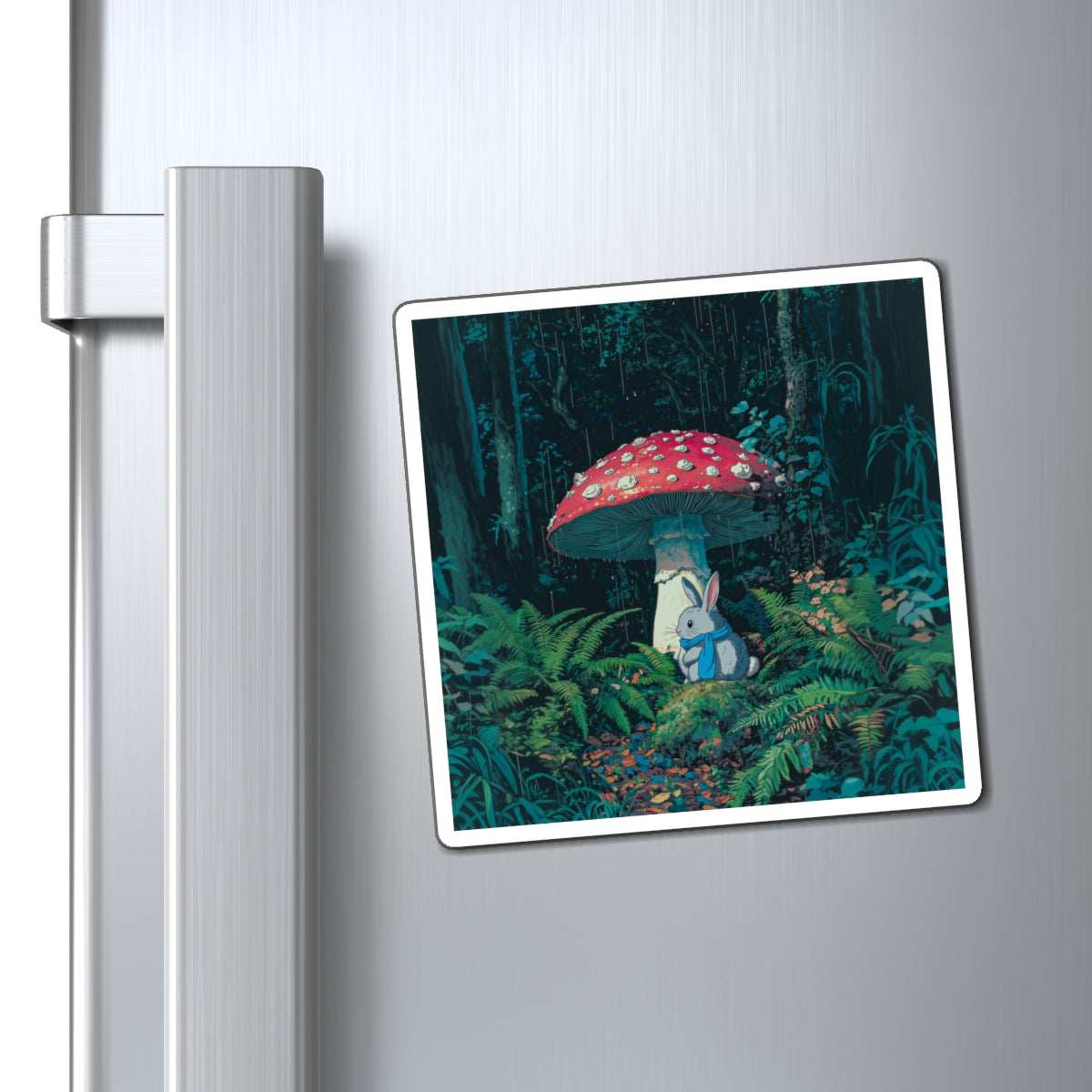 Mushroom Rabbit Fridge Magnet