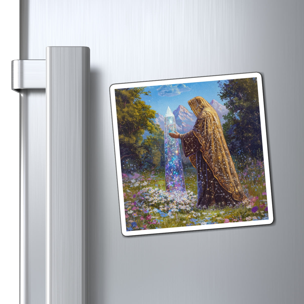 Crystalline Obelisk Fridge Magnet