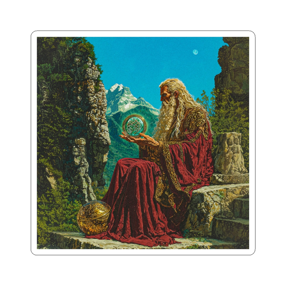 Wizened Scholar Sticker