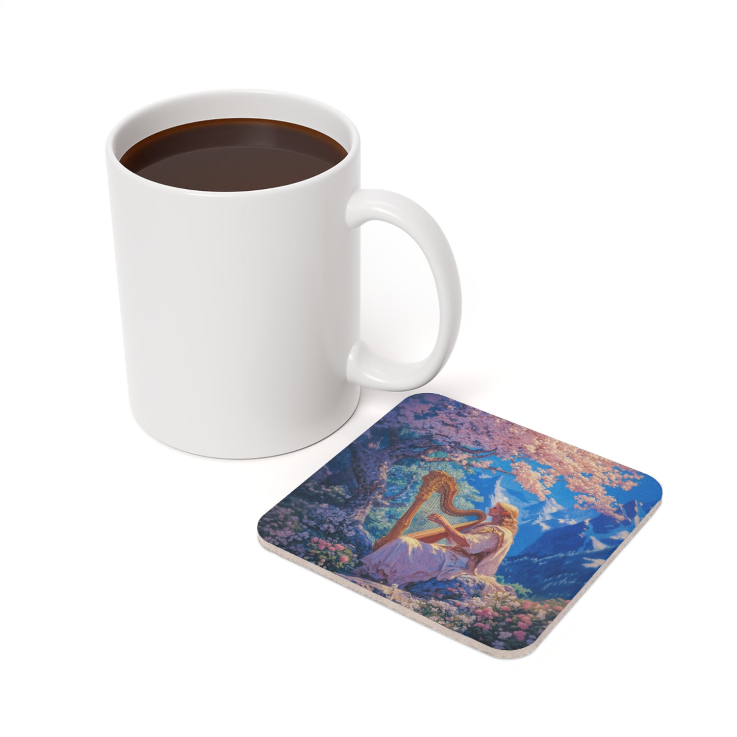 Elven Harpist Coaster
