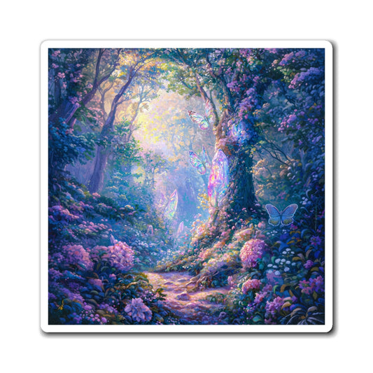 Butterfly Path Fridge Magnet