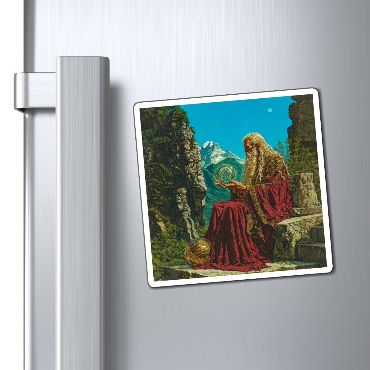 Wizened Scholar Fridge Magnet