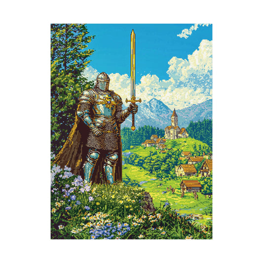 Pixelated Knight