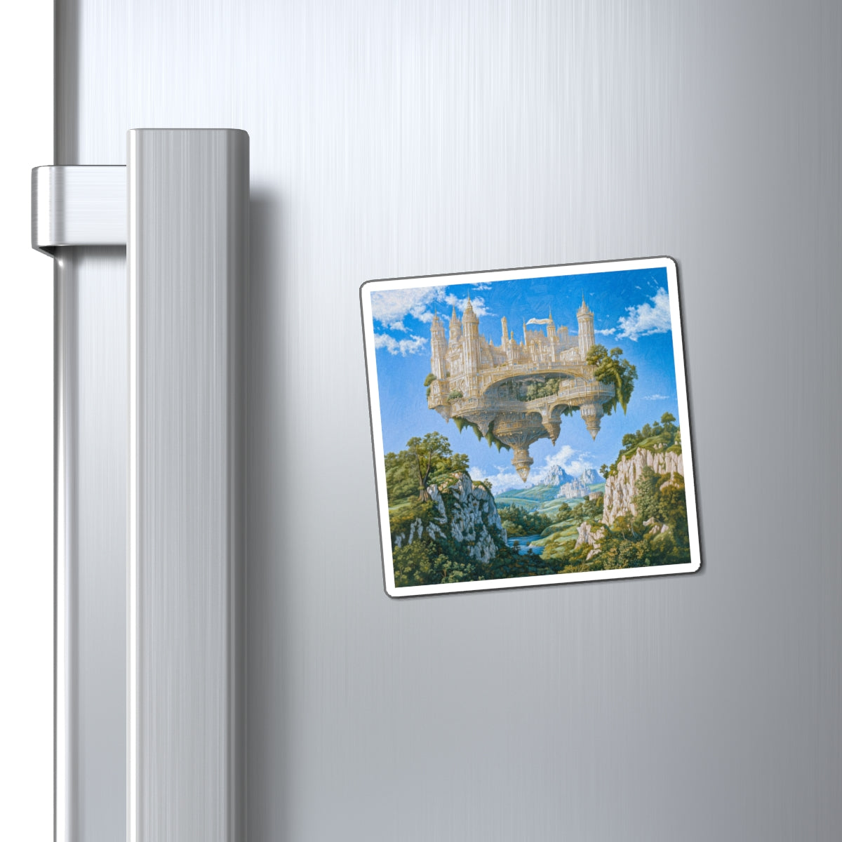 Floating Bastion Fridge Magnet