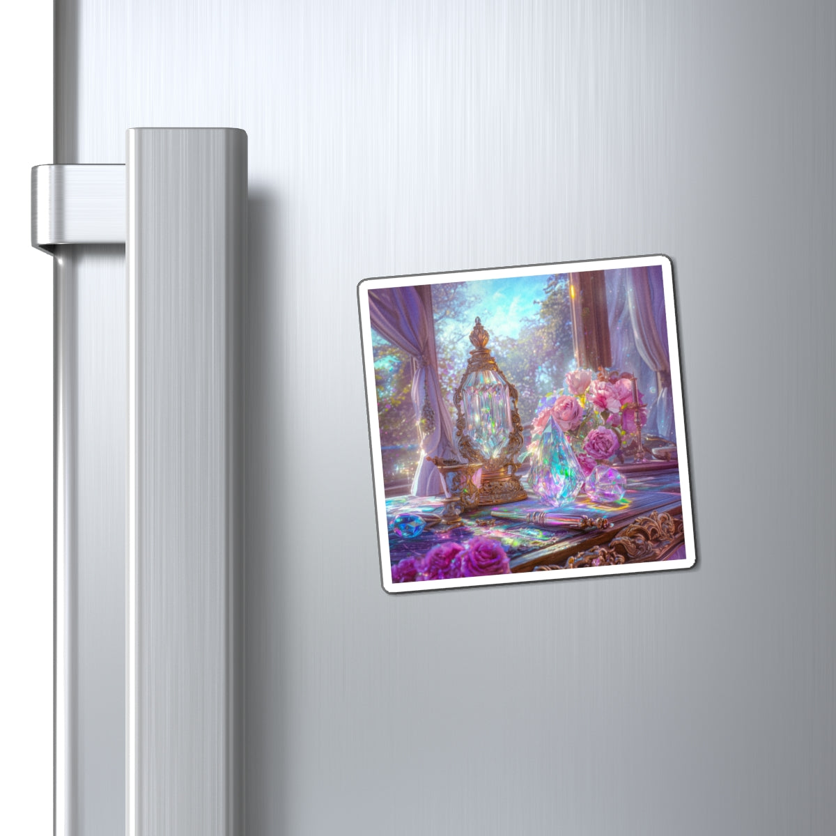 Crystal Workstation Fridge Magnet