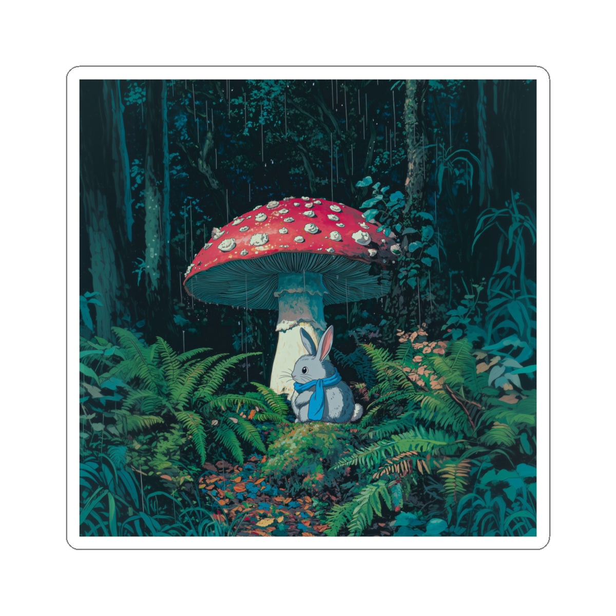 Mushroom Rabbit Sticker