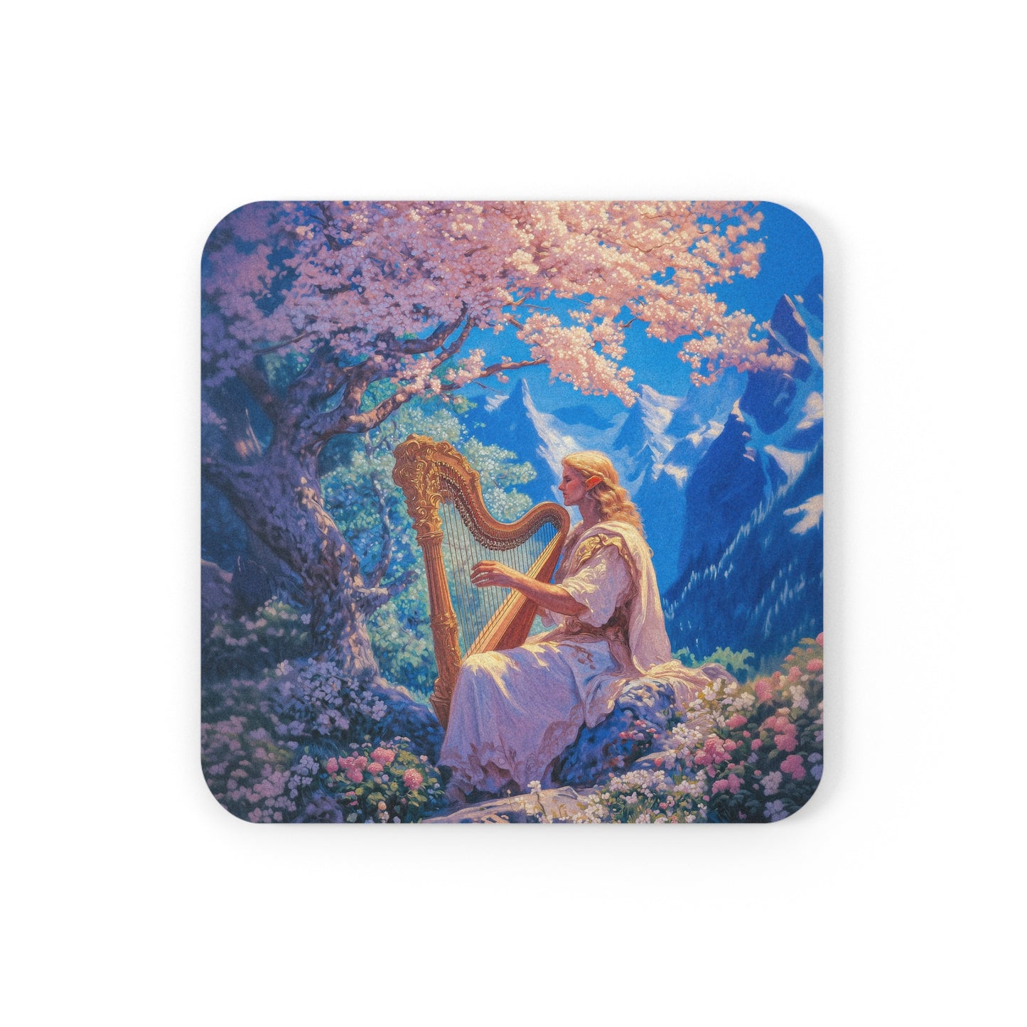 Elven Harpist Coaster