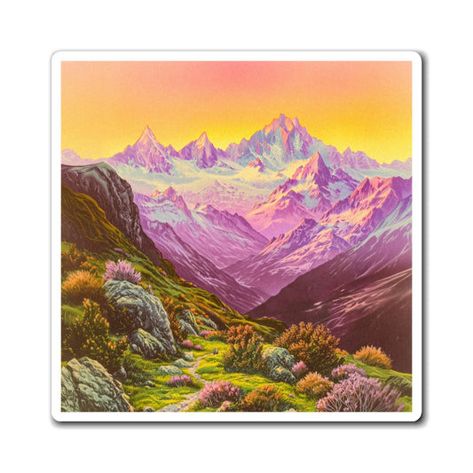 Magenta Range Fridge Magnet
