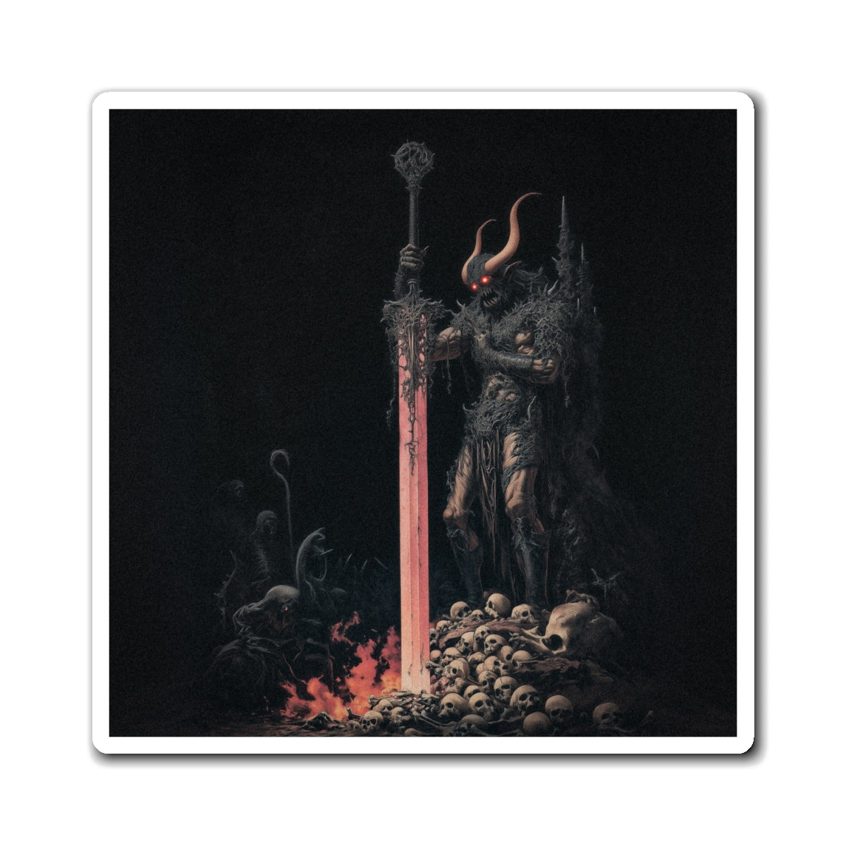 Triumphant Hellspawn Fridge Magnet