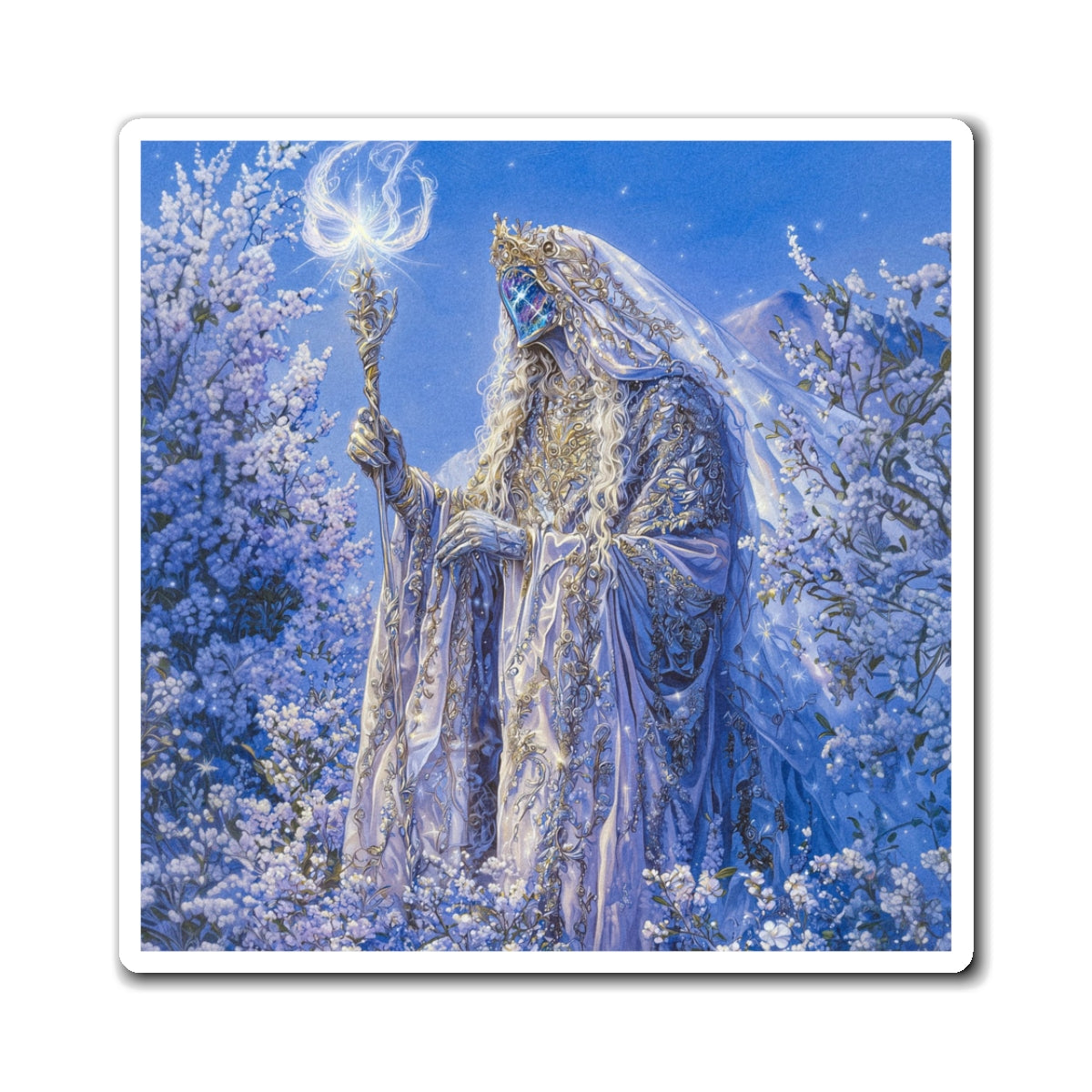Frost Mage Fridge Magnet