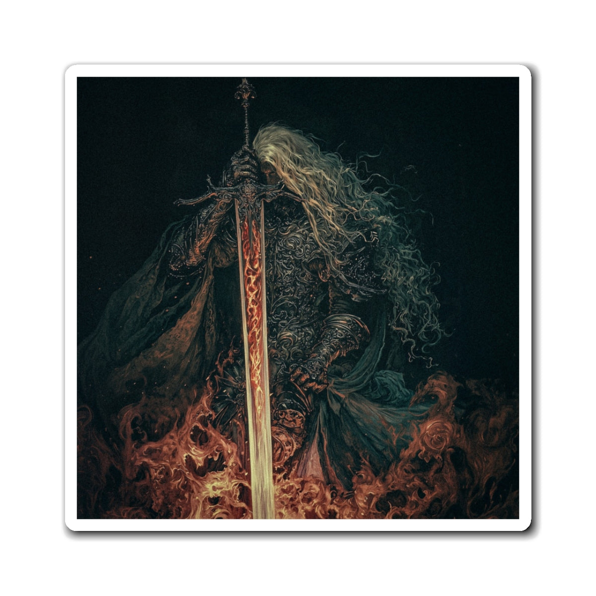 Flame Sentinel Fridge Magnet