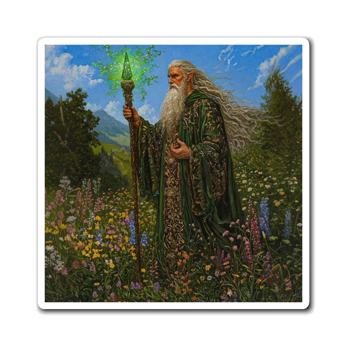 Nomadic Wizard Fridge Magnet