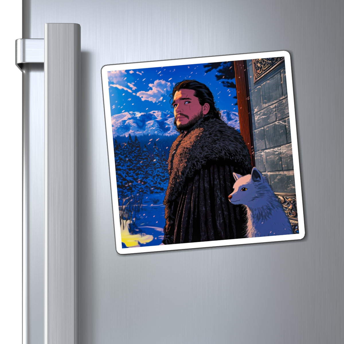 Ghibli Snow Fridge Magnet