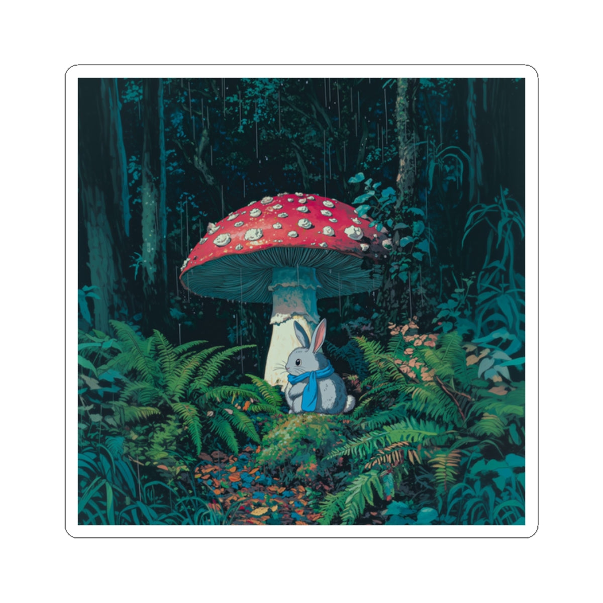 Mushroom Rabbit Sticker