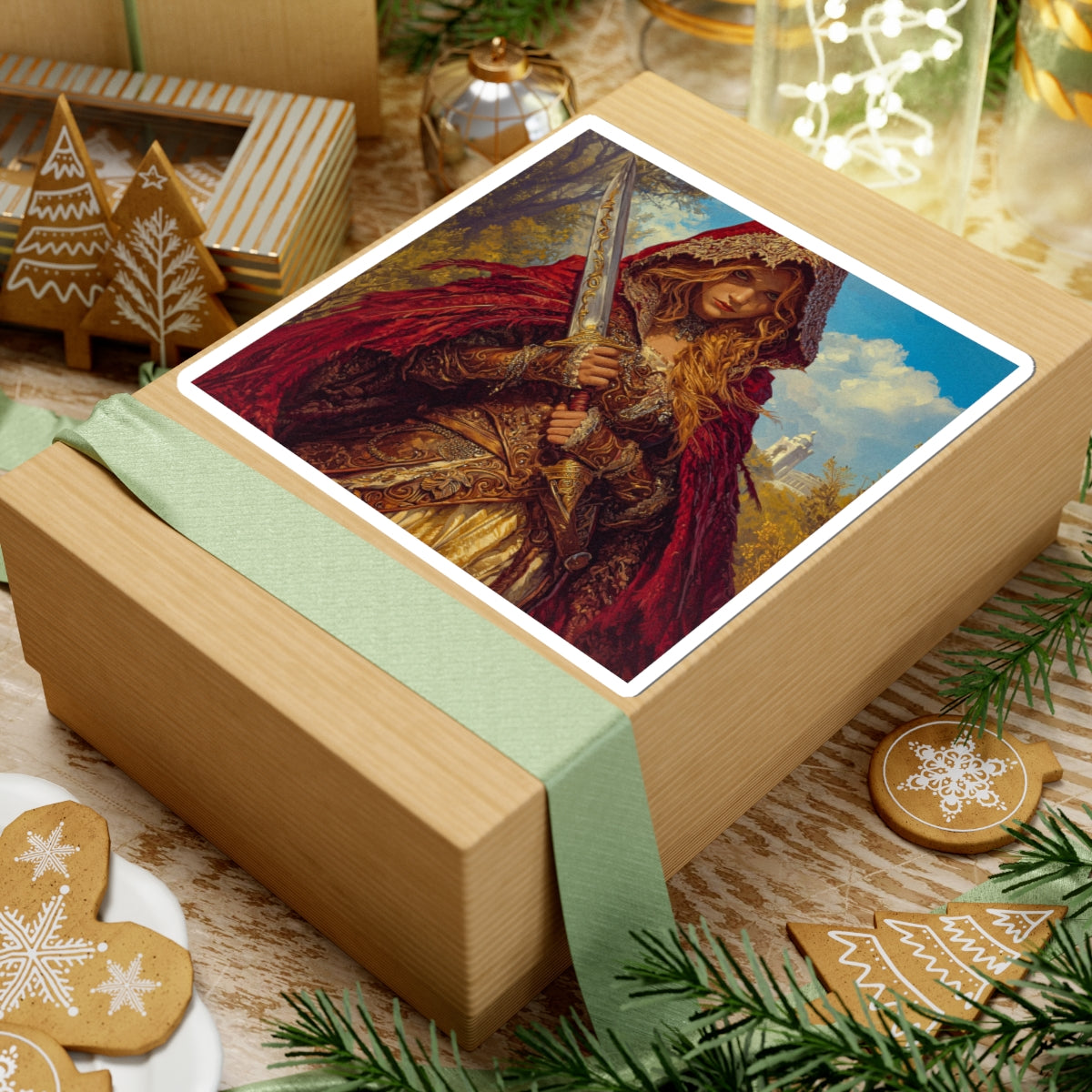 Hooded Maiden Sticker